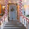 16.4 ft Christmas Tinsel Garland Lighted Metallic Twist Garland with 50 LED Lights